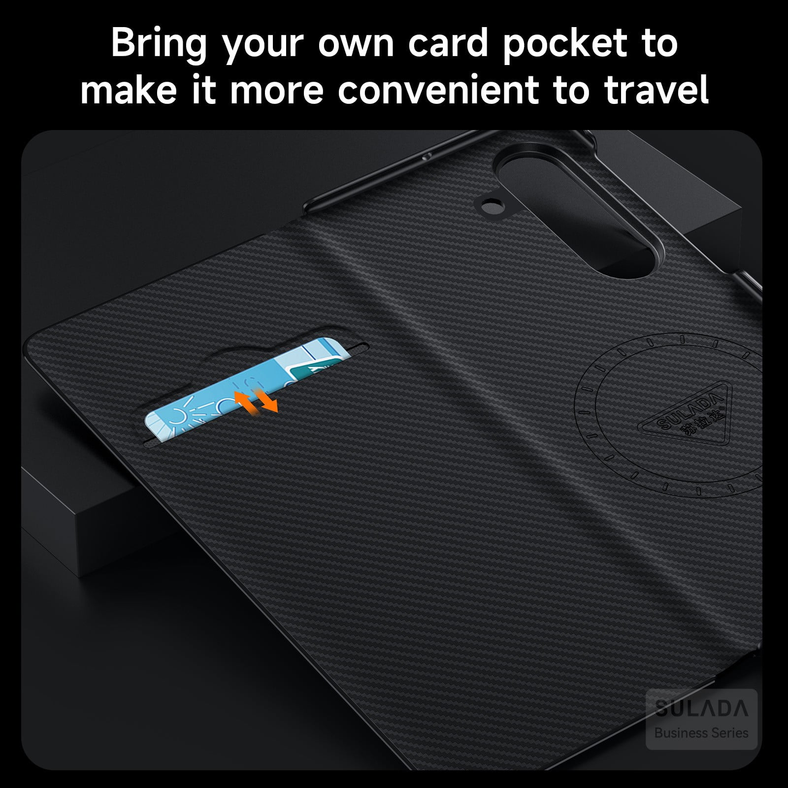 For Samsung Galaxy Z Fold7 Fold 7 Carbon Fiber Pattern Magnetic Flip Leather Fashion Case Cover