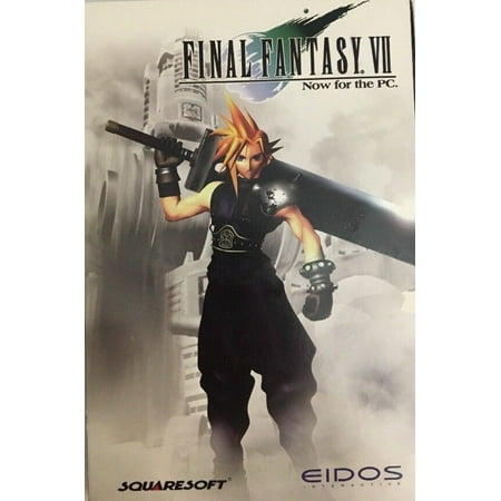 Final Fantasy VII Eidos-Squaresoft-1998 pc cd rom computer game-TESTED-VERY