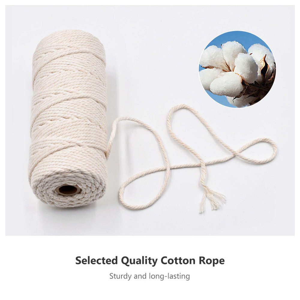 Kit DIY Attrape-Rêves Macramé - Corde Coton, Cerceau, Perles, Aiguille Et Fil Pour Création Manuelle