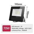thumbnail image 2 of Lampe de Projection LED 380W 650W Lampe de Projection IP65 Étanche Projecteur Super Lumineux Éclairage de Rue Extérieur pour Jardin, Performance Extraordinaire, 2 of 8