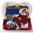 thumbnail image 2 of Nouvelle Couverture Chandail en Molleton Doublure Peluche Confortable Polaire Surdimensionné Chandail à Capuchon Poche Rouge, 2 of 6