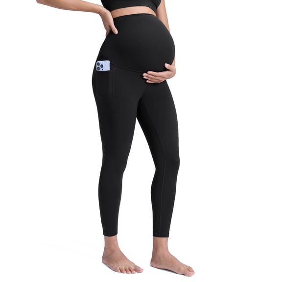 CRZ YOGA Butterluxe Maternity Leggings Pockets 25" Soft Workout Active Yoga Pregnancy Womens Pants
