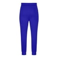 thumbnail image 4 of IYTR Fleece Sweatpants for Men Drawstring Waisted Joggers Casual Baggy Pants Workout Outdoor Trousers with Pockets (Blue,XL), 4 of 5