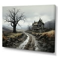 thumbnail image 2 of Designart "Country Road Leading to a Lonely House" Landscapes Canvas Print, 2 of 5