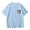 Blue, variant on ibiyuan Cute Clothes For Girls Girls' Summer Casual Graphic Tee Lightweight Short Sleeve Top With Playful Knot Tie Design And Breathable Fabric White