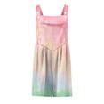 thumbnail image 4 of Iyufng Womens Rompers Printed Sleeveless Adjustable Straps Romper Summer Casual Shortalls, 4 of 7