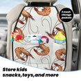 thumbnail image 4 of Shrimp No.9030 Car Back Seat Protector Cover 2 Pack Kick Mats Back Seat Protector for Kids + Pocket Storage Organizer Universal Fit Car Seat Back Protectors, 4 of 5