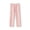Pink, variant on Diamond Quilted Solid Straight Leg Trousers, Womens Daily Full Length Casual Bottom Attire, Padded Texture Relaxed Straight Cut Slacks, All Elastic Waist Everyday Casual Wear (Pink,3XL)