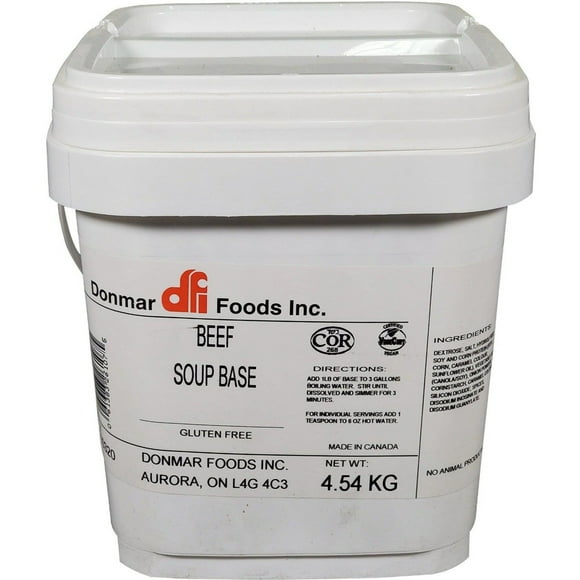 Donmar - Beef Soup Base - 4.54kg - Single Pack - Rich Flavor for Soups, Stews, and Gravies (1ct)