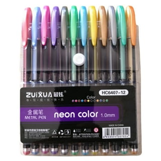 48 Colors Set DIY Gel Pens Highlighter Marker Pen Watercolor Pen Glitter Gel  Pen for Adult Coloring Books Journals Drawing Doodling Art Markers 