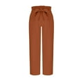 thumbnail image 6 of Mlzmgr Wide Leg Pants for Women Wide Leg Drawstring Elastic Waist Pants Loose Comfy Casual Trousers, 6 of 6