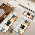 thumbnail image 6 of YIMEIS Bathtub Cat 19.7''*31.5''/17.7''*47.2'' Combo Flannel Mat, Non-Slip, Wear-Resistant Rug for Bathroom & Balcony, 6 of 10