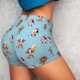 thumbnail image 4 of Balery winter cow cute Pantalones cortos de entrenamiento estampados para mujer, sin costuras, ajustados, para gimnasio, yoga, correr, deportes, ejercicio activo, fitness.-X-Large, 4 of 8