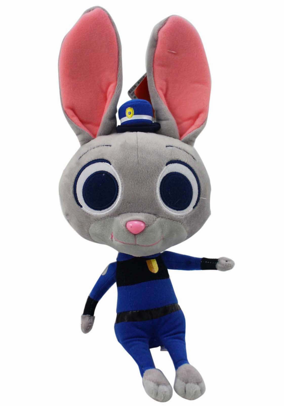 Disney Store Zootopia Bunny Judy Hoops Stuffed Animals 14” Toy 