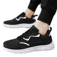 thumbnail image 3 of Fsqjgq Mens Running Shoes Simple Fashion Thick Bottom Sneakers for Men Breathable Waterproof Works Loafers Walking Sports Shoes 45, 3 of 9