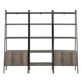 thumbnail image 5 of Walker Edison Modern 3 Piece Ladder Bookshelf Set, Grey Wash, 5 of 10