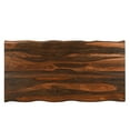 thumbnail image 5 of Taran Designs Darcy 74" Live Edge Solid Wood Dining Table in Dark Brown, 5 of 7