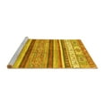 thumbnail image 2 of Ahgly Company Machine Washable Indoor Rectangle Abstract Yellow Modern Area Rugs, 3' x 5', 2 of 4