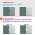 thumbnail image 3 of IBENZER Compatible avec MacBook Pro 15 Pouces 2019 2018 2017 2016 A1990 A1707, Coque Rigide en Plastique avec Clavier, 3 of 5