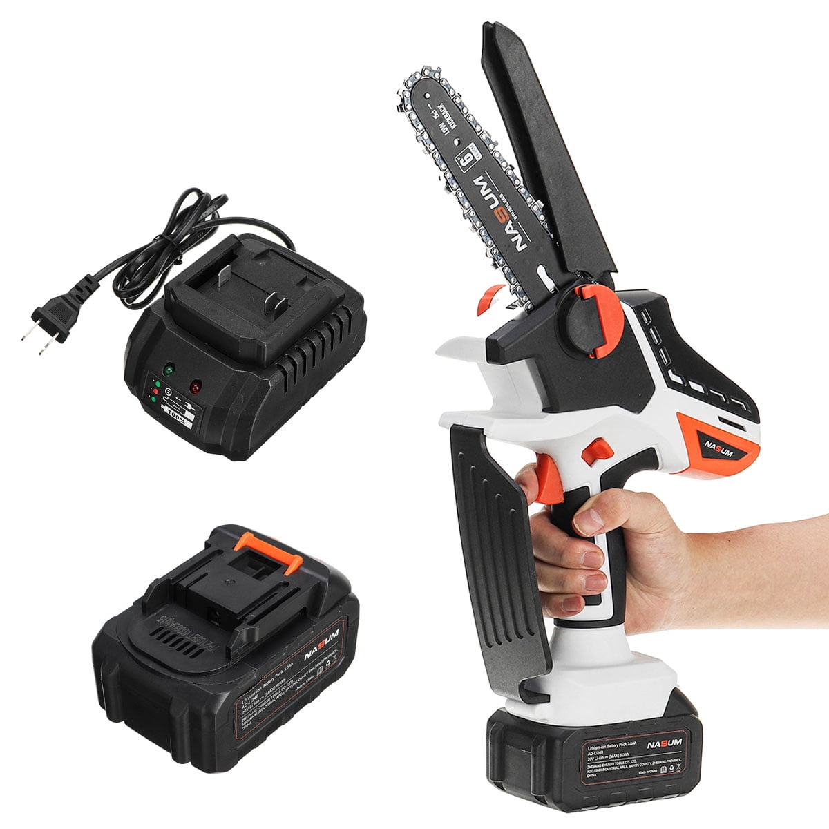 NASUM 6 inch Mini Cordless Chainsaw 