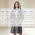 thumbnail image 3 of Sheghy Hooded Long Fleece Womens Robe Thick Absorbent Warm Loungewear Bathrobe, 3 of 7