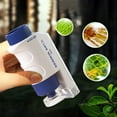 thumbnail image 3 of Kids Microscope Blue Color 80X-160X Magnification With Stand Portable Science Tool Led Light Educational Exploration Toy For Children Nature Gift Blue, 3 of 8