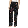 thumbnail image 3 of Picia Galaxy Womens Soft Woven Cotton Elastic Waistband Sleep Pajama Pant Lounge Sleep Pant With Pockets And Drawstring-Small, 3 of 9