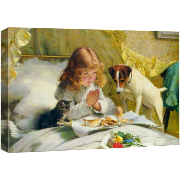 wall26 Canvas Print Wall Art Suspense by Charles Burton Cultural People Oil Painting Fine Art Traditional Dramatic Multicolor Ultra for Living Room, Bedroom, Office - 24"x36"