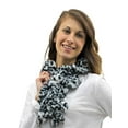 thumbnail image 2 of Grey Animal Print Faux Fur Neck Scarf, 2 of 2