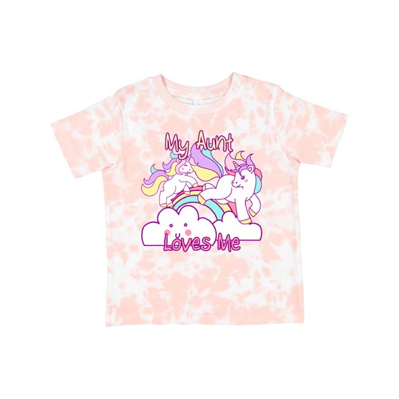 Inktastic My Aunt Loves Me Unicorn Girls Toddler T-Shirt