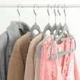 thumbnail image 6 of Velvet Hanger 30 Pack- Non Slip Dress Hanger with Accessory Bar Space Saving, Strong and Durable with 360 Degree Chrome Swivel Hook, Contoured Shoulder for Women Shirts Clothes Coat Suit Pants (Gray), 6 of 6