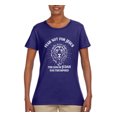 thumbnail image 2 of Wild Bobby Fear Not For Jesus The Lion Of Judah Has Triumphed Inspirational/Christian Women Graphic Tee, Purple, XX-Large, 2 of 5