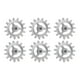 thumbnail image 2 of Grill Accesorios 6Pcs Engranajes 5V Motor con cable USB de metal Parrilla eléctrica universal Accesorio para pícnic al aire libre Cocinar b Macarena Soporte de parrilla, 2 of 3