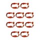 thumbnail image 3 of Matsuzay Cordones universales para teléfonos móviles Senderismo Teléfono móvil portátil Cuello desmontable Correa de cuerda de nylon para Naranja 10Conjunto, 3 of 6