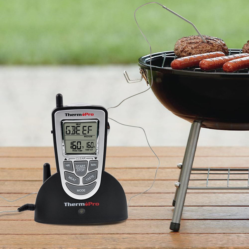  ThermoPro TP829 Wireless Meat Thermometer for Grilling and  Smoking+ThermoPro TP420 Two-in-One Infrared Thermometer with Meat Probe :  Patio, Lawn & Garden