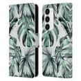 thumbnail image 1 of Head Case Designs Officially Licensed Nature Magick Tropical Palm Leaves On Marble Turquoise Green Island Leather Book Wallet Case Compatible with Samsung Galaxy S23 5G, 1 of 6