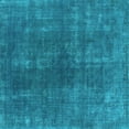 thumbnail image 1 of Ahgly Company Indoor Square Oriental Light Blue Industrial Area Rugs, 6' Square, 1 of 4