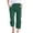Dark Green, variant on Women Fashion High Waisted Wide Leg Pants Elastic Trousers Comfy Straight Leg Long Pants With Pockets Features: Womens Wide Leg Pants Bend over Pants plus Size