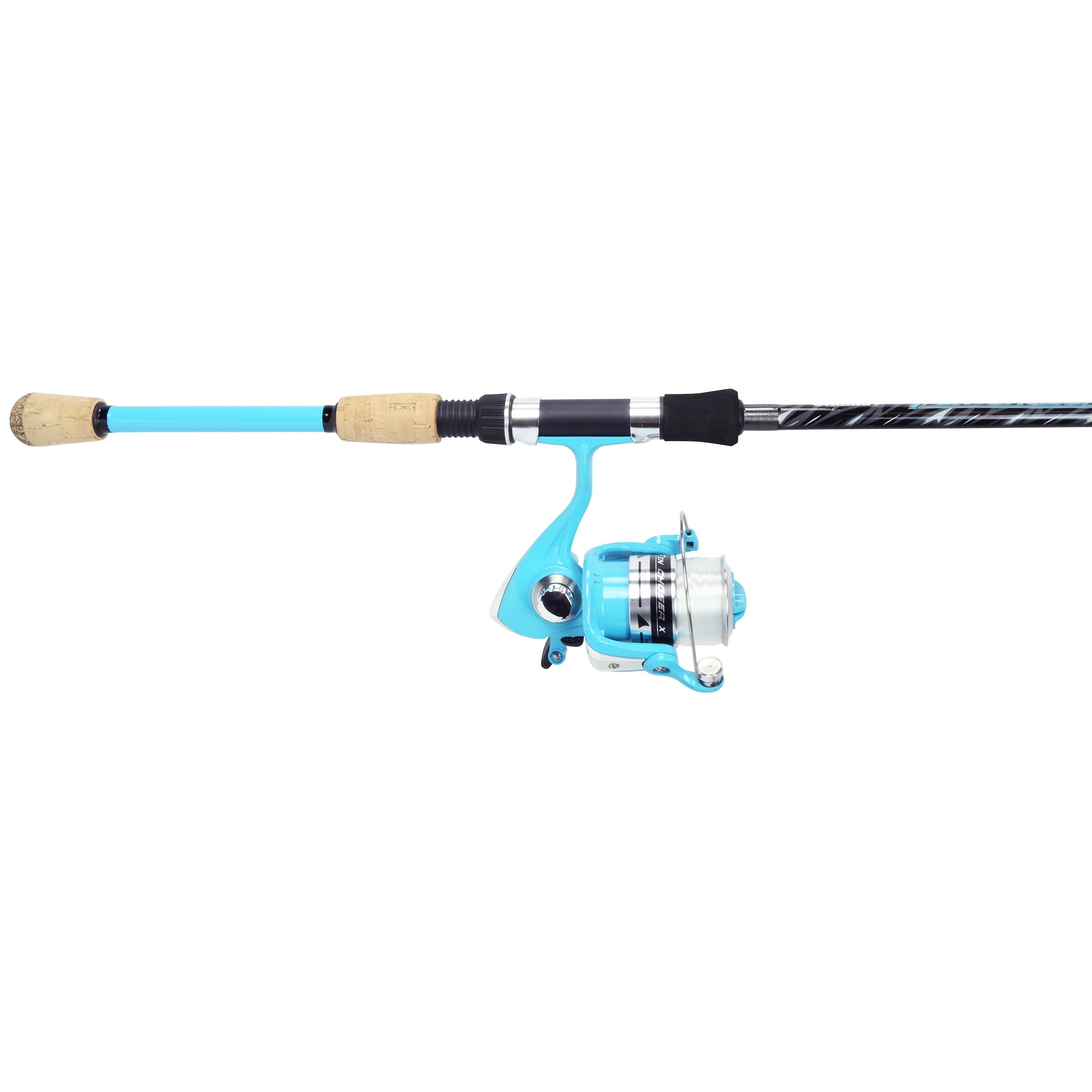 Okuma Fin Chaser x Series Spinning Fishing Rod and Reel Combo, Sea Foam, 7ft