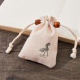 thumbnail image 4 of Yuarrent Paquete de 2 bolsas de lino transpirable buena decoración bolsa perfumada suministros de vacaciones accesorios de fiesta contenedor de Kits de decoración para fiestas Beige/10*14cm Yuarrent HA066380-02, 4 of 6