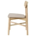thumbnail image 3 of Pemberly Row Mid-Century Wood Dining Chairs White Washed and Tan, 3 of 14