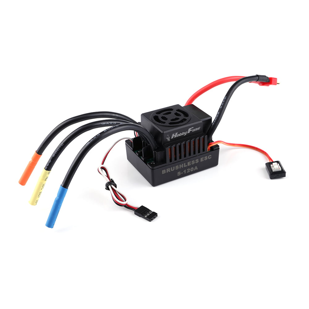 Details about   ESC 120A Sensored Brushless Speed Controller For 1/8 1/10 RC Car Truck Crawler 
