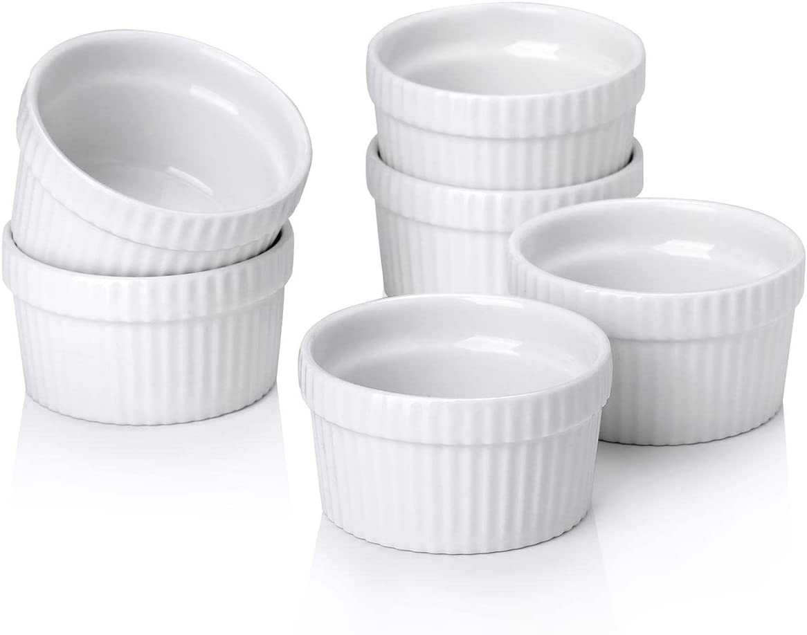 2.75 in oz,Porcelain Dipping Sauce Cups, Ceramic Dipping Bowls Set of 6