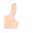 thumbnail image 2 of Wonder Nation Baby and Toddler Girls Ruffle Bikini Top and Bottoms Swim Set, 2-Piece, Sizes 12M-5T, 2 of 3