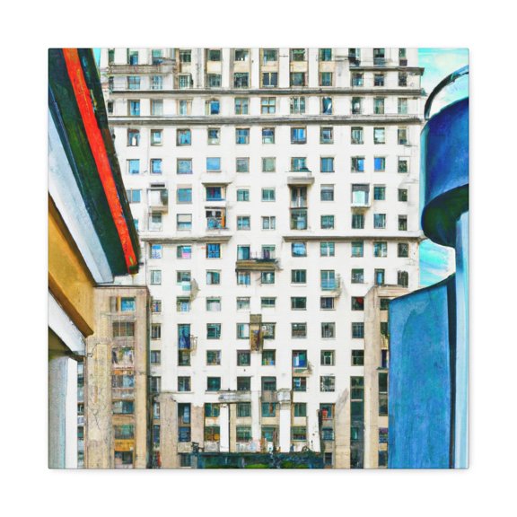 Postmodern Reality Scene - Canvas