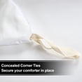 thumbnail image 3 of 800 Thread Count 100% Egyptian Cotton Lightweight 1-PC Duvet Cover With Zipper Closure & Corner Ties Solid Style ( King/Cal-King, Taupe ), 3 of 5