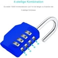 thumbnail image 4 of Candado seguro de 4 dígitos para exteriores, con restablecimiento sencillo de combinación para cajas de herramientas, portones y almacenamiento general, 4 of 5