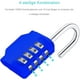 thumbnail image 4 of Candado de 4 dígitos de alta seguridad, uso multipropósito para casilleros, puertas y maletas, 4 of 5