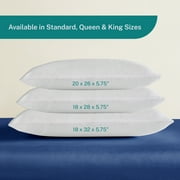 Sleep Innovations Classic Memory Foam Pillow, Standard Size, Breathable Knit Cover,
