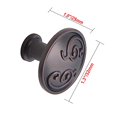 thumbnail image 3 of Utopia Alley 10pcs Roma Cabinet Ring Pull Knob - Decorative Cabinet Drop Pull Knobs for Cabinets and Drawers - Vintage Cabinet Hardware with Hand Finished Oil Rubbed Bronze - Pull Knobs 1.3", 3 of 7
